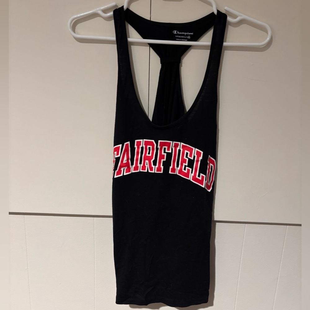 Champion Women's Fairfield University Black Tank Top